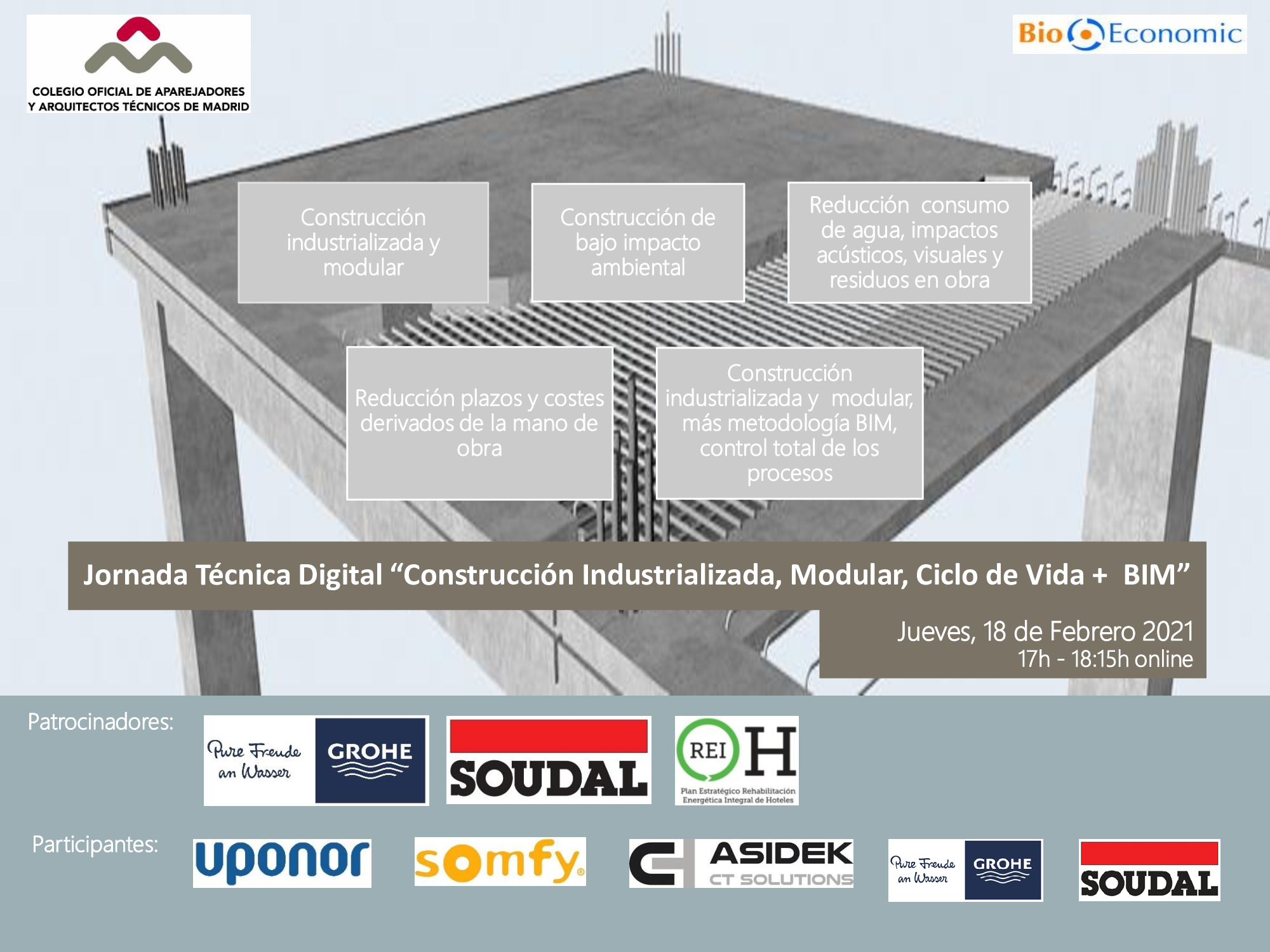 Webinar “Construcción Industrializada, Modular, Ciclo de Vida + BIM”